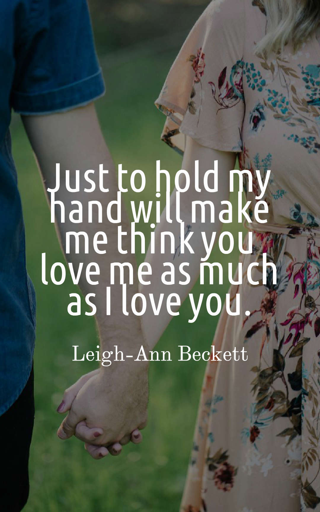 36 Romantic Holding Hands Quotes with Images