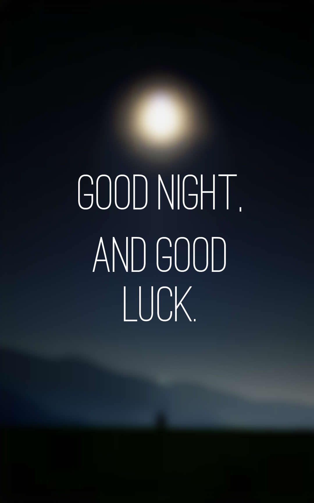 Good night, and good luck.