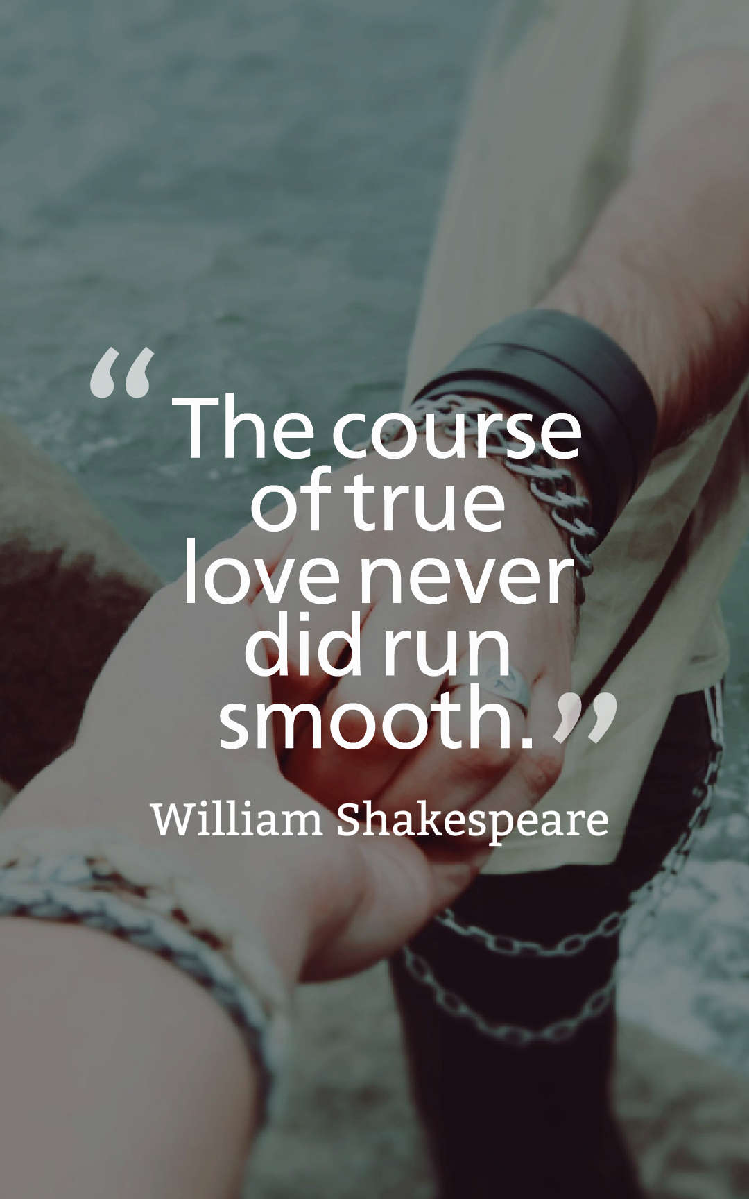The course of true love never did run smooth.