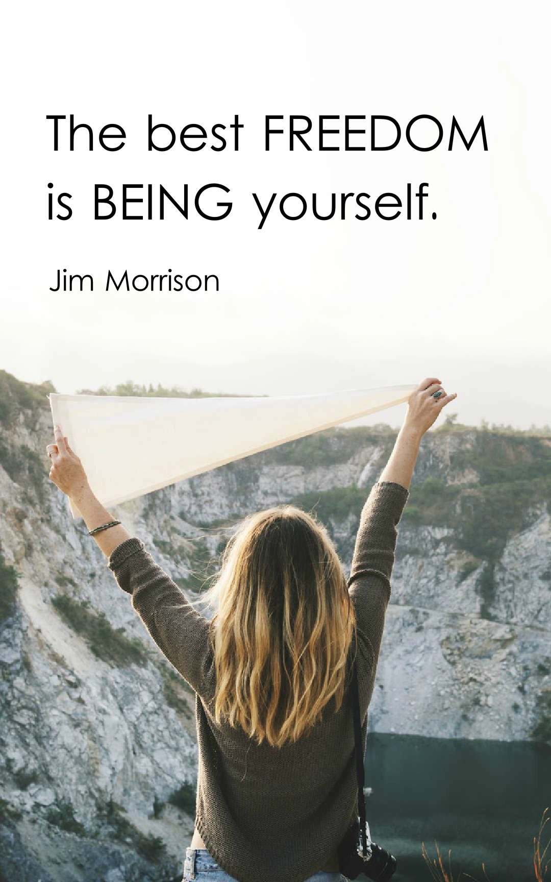 The best freedom is being yourself.