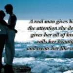 real men quotes with romantic love couples image