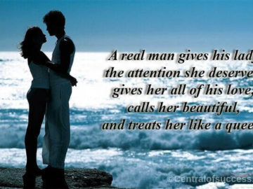 real men quotes with romantic love couples image