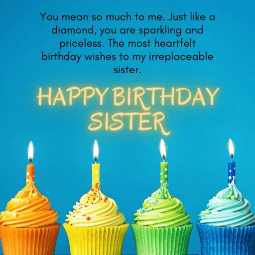 A Collection of Happy Birthday Images for Your Sister to Express Your ...